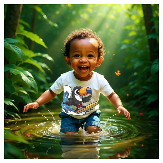 Toucan Surfer Toddler Shirt
