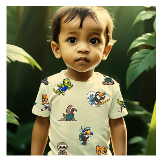 Jungle Crew Adventure Fitness Print Toddler Shirt