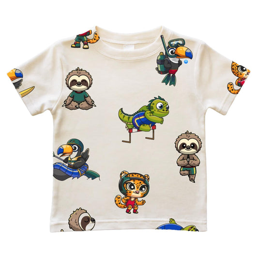 Jungle Crew Adventure Fitness Print Toddler Shirt