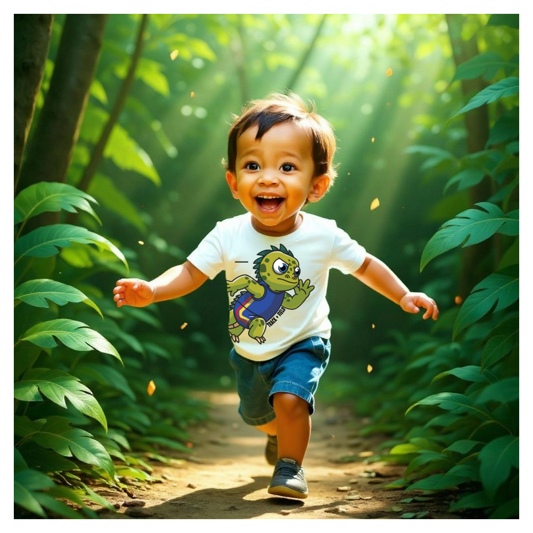 Iguana Track Star Toddler Shirt